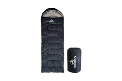 KILIROO Sleeping Bag 350gsm Outdoor Camping Hiking Thermal Winter Single Black