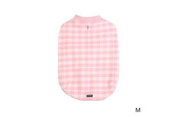 Frank Barker: Velvet Lined Pink Gingham Coat - Medium