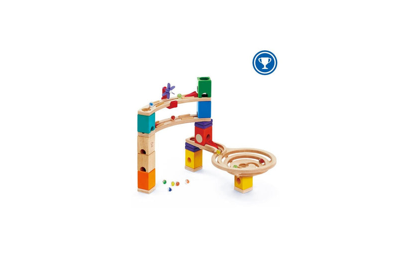 Hape Quadrilla Wooden Race to the Finish Playset Kids Toddler Activity Toy 4+