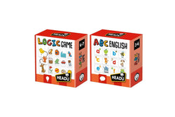 2PK Headu ABC English & Tile Logic Game Kids Children Memory Game Combo 3-7y