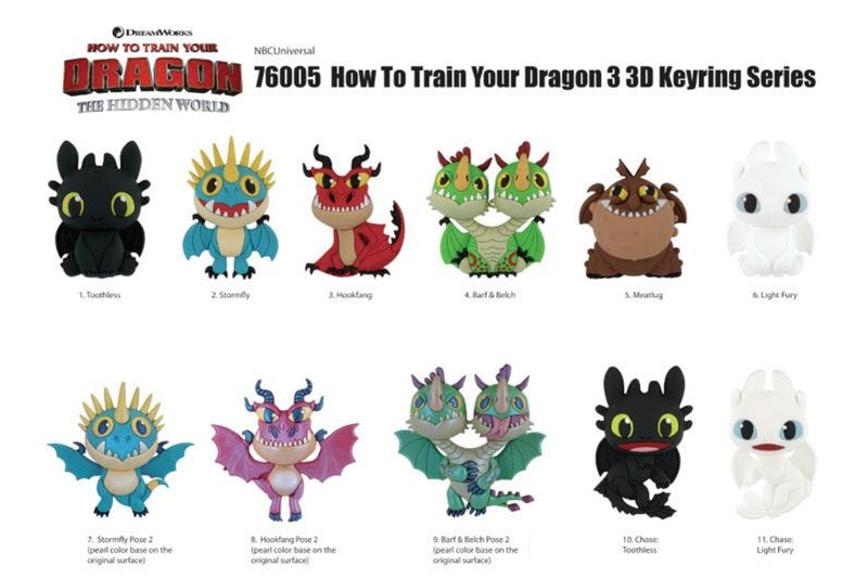 How to Train Your Dragon - 3D Figural Keychain (Blind Bag)