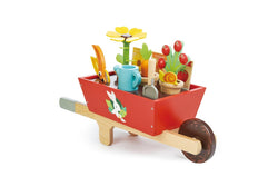 Tender Leaf Toys 48.5cm Garden Wheelbarrow Wooden Toy Set Kids Children 3y+