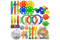 34Pcs Set Pool Diving Swimming Toys for Kids Summer Underwater Game Toys