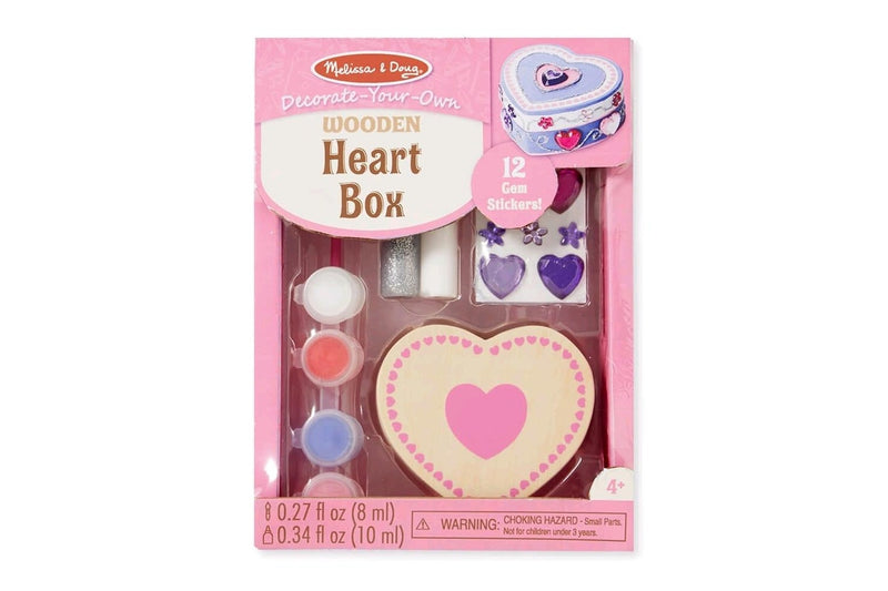 Melissa & Doug: Decorate Your Own - Heart Box