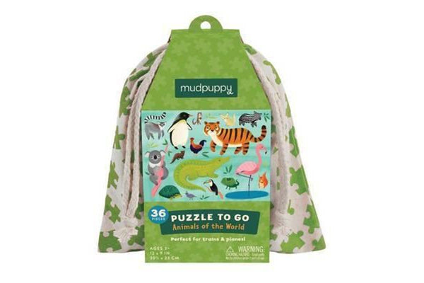 Mudpuppy: Animals of the World - Puzzle To Go