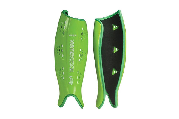 Kookaburra Viper Field Hockey Shinguards Protection Pair Lime Size Large