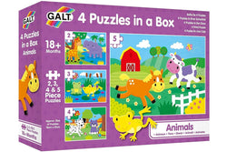 Galt: 4 Puzzles in a Box - Animals