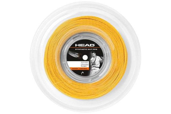 Head Synthetic Gut PPS 16g Tennis String Reel 200m 1.30mm Power Control - Gold