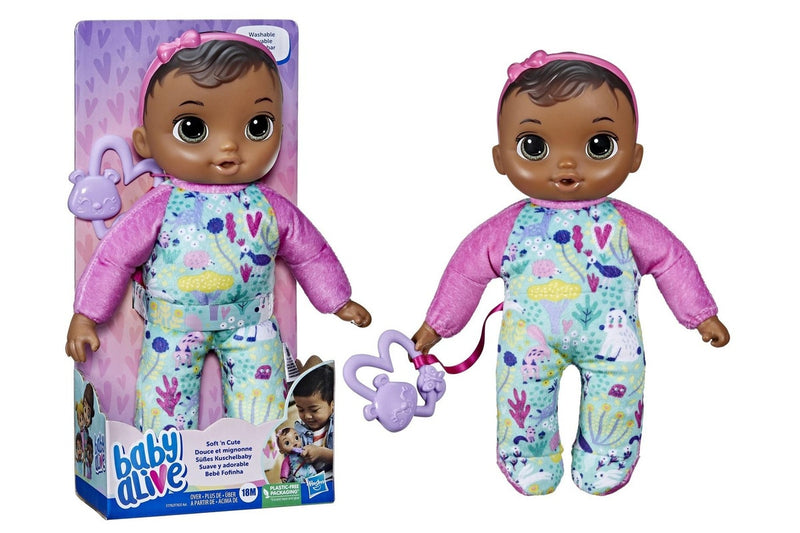 Baby Alive: Soft 'n Cute Baby Doll - Brunette Hair