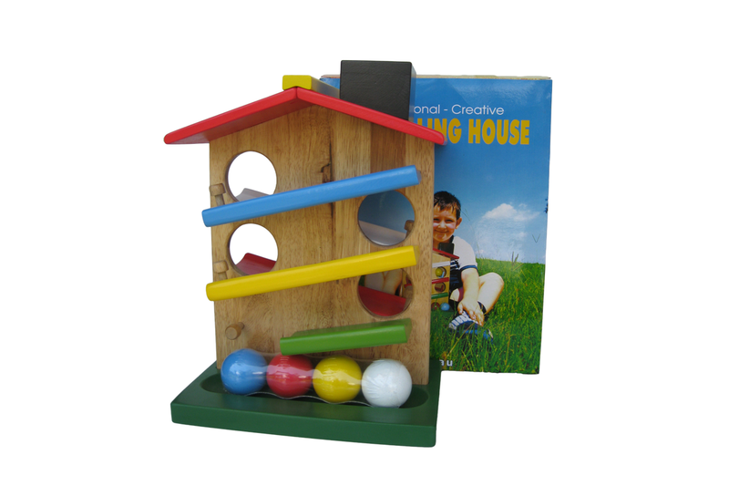 Ball Rolling House Wooden Toys