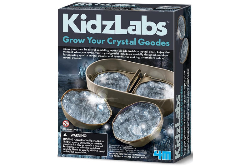 4M: KidzLabs Grow Your Crystal Geodes Science Kit