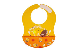 Marcus & Marcus Wide BPA Free Silicone Bib Food Catcher Baby Toddler 6m+ Yellow