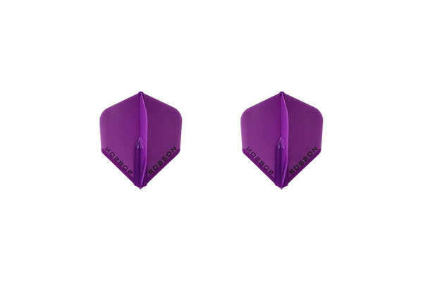 6pc Robson Plus Dart Flights Standard Wing Replacement Accessory Set Violet