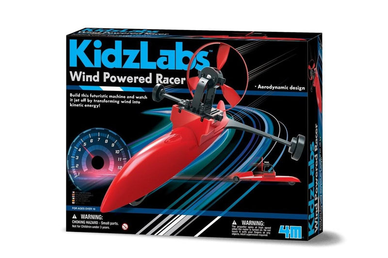 4M Kidzlabs Wind Powered Racer Educational Kids Toddler Fun Activity Toy 8y+