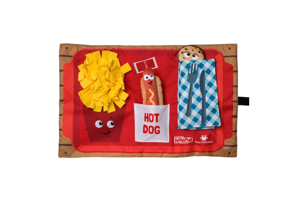 Outward Hound: Activity Matz Fast Food, Fun Dog Puzzle Mat - Multicolored