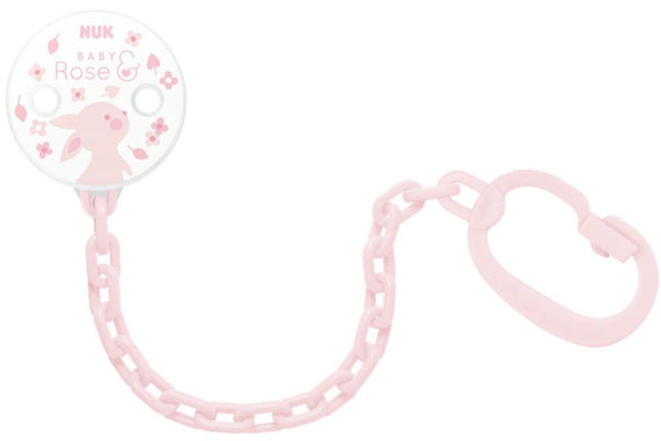 NUK: Soother Chain - Baby Rose