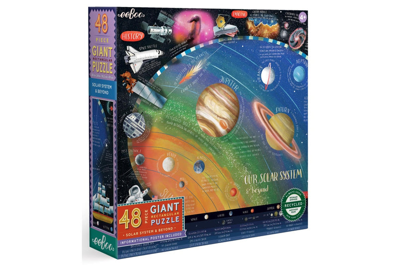 eeBoo: Solar System & Beyond - 48-Piece Giant Puzzle