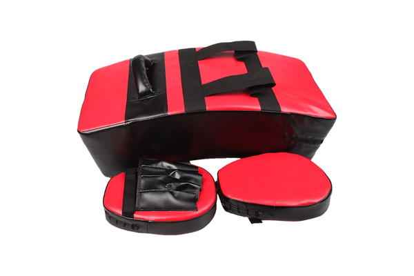 Kicking Boxing Sparring Shield & Punching Pad Mitts Combo