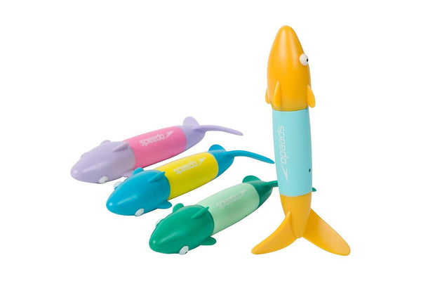 Speedo Spinning Shark Dive Toys (Pack of 4) (Multicoloured) (One Size)