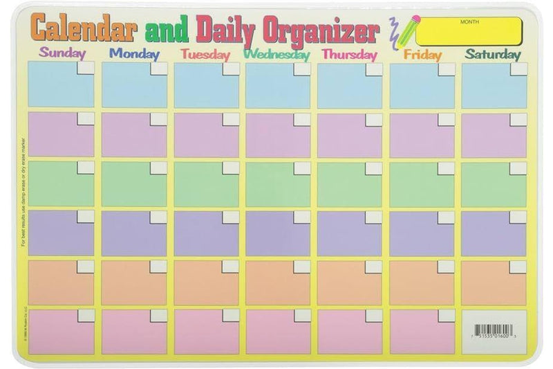 Learning Placemats - Calendar and Daily Organiser / Chores and Things To DO