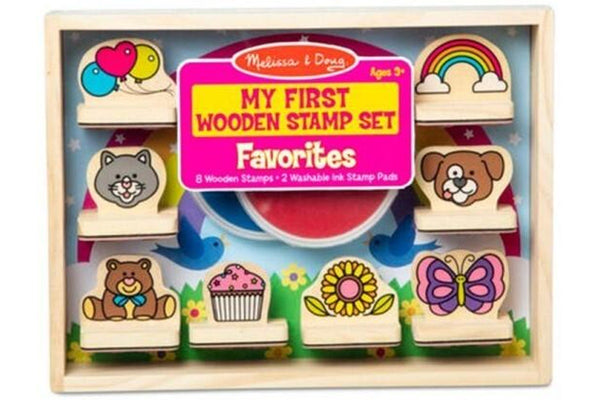 Melissa & Doug: My First Wooden Stamp Set - Favourites