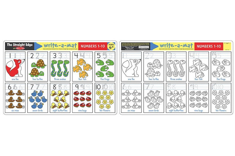 Melissa & Doug: Numbers 1-10 Write-a-Mat