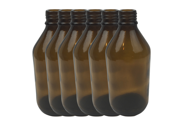 6X 600Ml Brown Glass Bottle Plinking Shooting Target Practice Without Lids/Caps Other Hunting