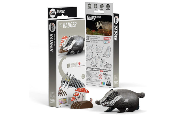 Eugy: Badger - 3D Cardboard Model