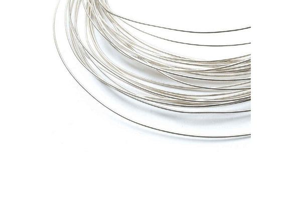 20Cm Sterling Silver 0.3Mm Medium Round Wire 28 Gauge Fine Jewellery Jewellery Cord & Wire