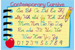 Learning Placemats - Contemporary Cursive