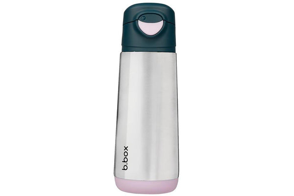 b.box: Insulated Sport Spout Bottle - Indigo Rose (500ml)