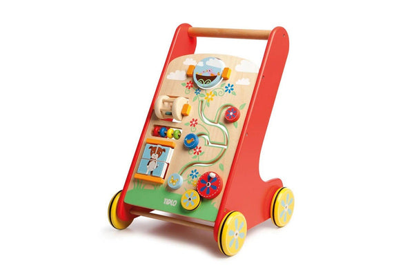 Tidlo Activity Walker Wooden Educational Toy Kids Toddler Sensory Play 12m+