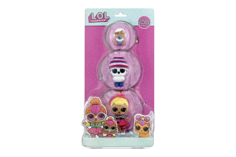 3pc L.O.L. Surprise Style 2 Tot Pet Lil Sister Kids Collectible Play Toy Doll 3+