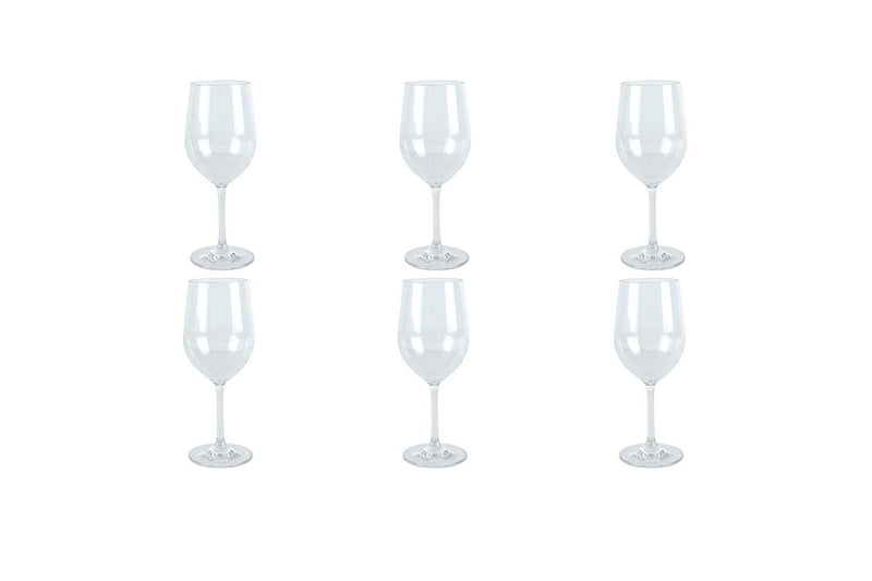 6x Wildtrak Tritan Wine Glass 355Ml for Home Kitchen Tabletop Dinnerware Clear