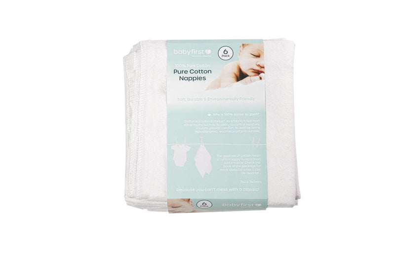 Baby First: Cloth Nappies - 6 Pack