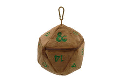 D&D D20 Plush Feywild Copper and Green Dice Bag