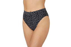 Gorgeous Womens/Ladies Spotted Mid Rise Bikini Bottoms (Monochrome) (8 UK)