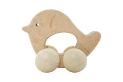 Hess Spielzeug 10cm Wooden Rolli Bird Play Fun Toy Baby Children 10m+ Natural