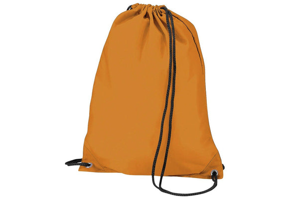 BagBase Budget Water Resistant Sports Gymsac Drawstring Bag (11L) (Orange) (One Size)