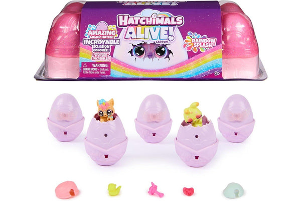 Hatchimals: Alive! Rainbow Splash - Egg Carton (Blind Box)