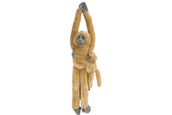 Wild Republic: Common Langur with Baby - 20" Hanging Plush