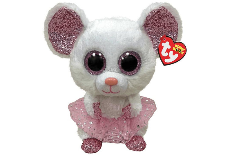 Ty Beanie Boos: Nina the Ballerina Mouse - 9" Plush