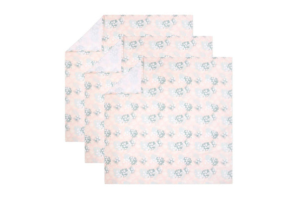 3x Little Haven Infant Polyester Changing Pad Cover Sleeve Botanical Leaf 81cm