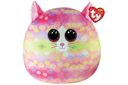 Ty Squishy Beanies: Sonny the Pink Cat - 14" Plush