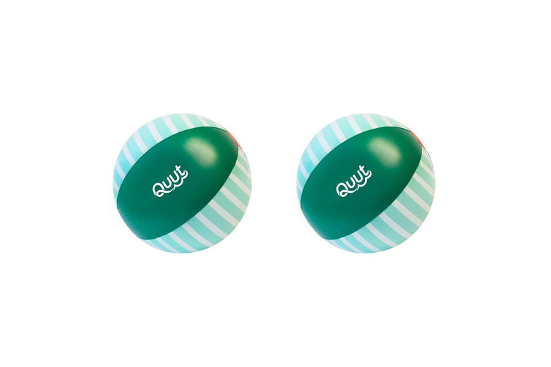 2x Quut Inflatable Beach Ball 30cm Round Garden Green Kids Children Toy 1y+