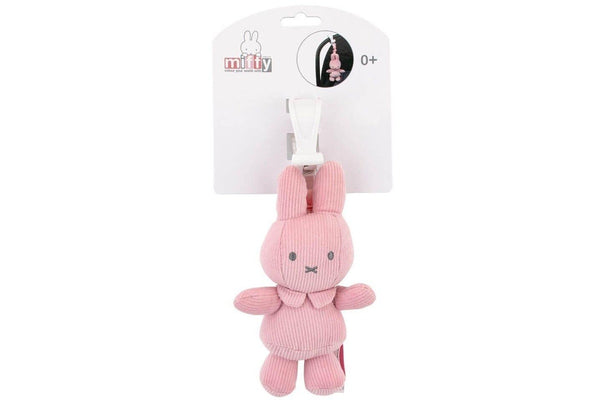 Miffy: Clip & Go Jiggler Toy - Pink Rib