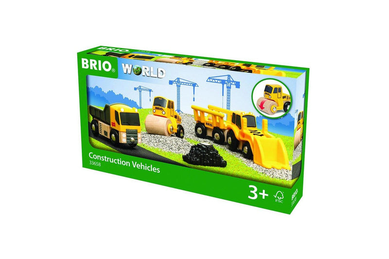 5pc Brio Construction Vehicles Kids Childrens Pretend Play Interactive Toy 3y+