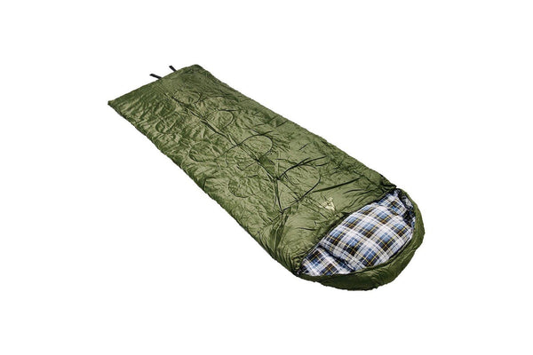 Mt Aspire Kids Sleeping Bag Single Camping Hiking Winter Thermal -10C Army Green