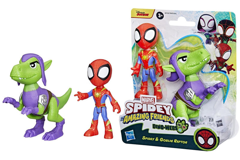 Marvel's Spidey: Dino-Webs - Spidey & Goblin Raptor