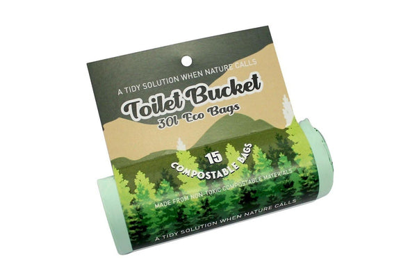 Toilet Bucket Compostable Eco Bags (30L) x 15